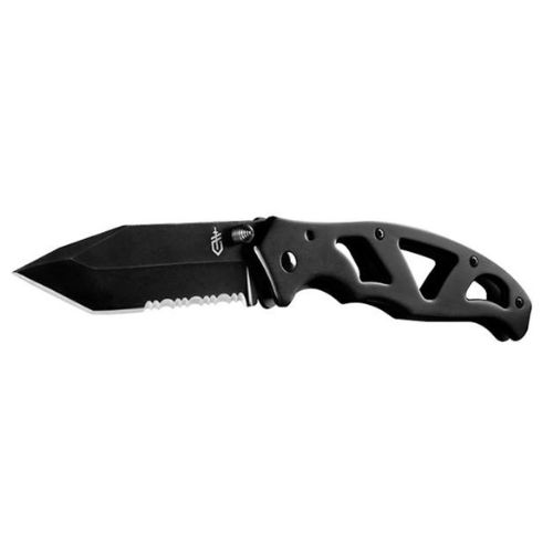 Gerber Paraframe II Tanto – Černý – Zoubkované ostří