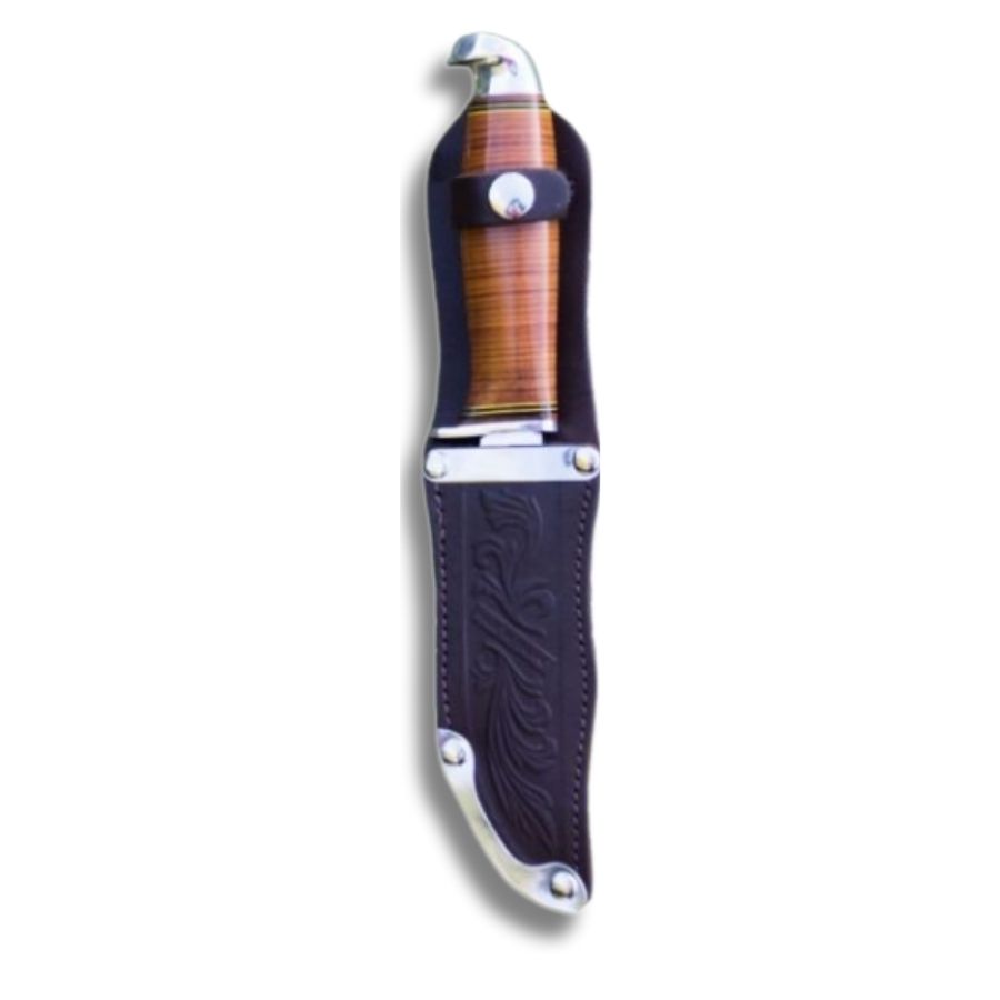 Scout knife – robust spejderkniv med skarp stålklinge og træskaft.