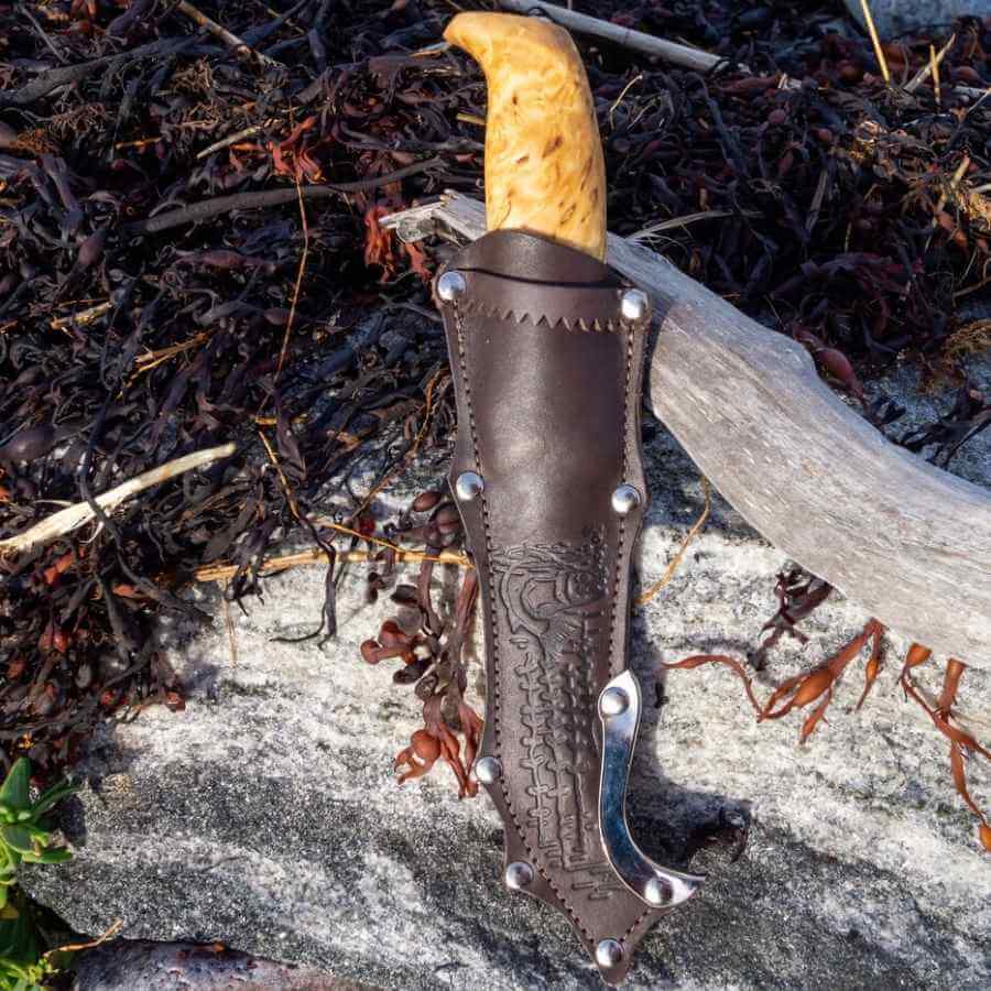 Iisakki Järvenpää MULTIPURPOSE FISH KNIFE - Tummanruskea - Obrázek 3